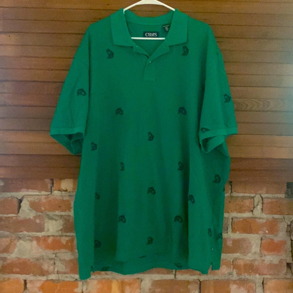 Chaps Men’s Polo with Bass Fish
